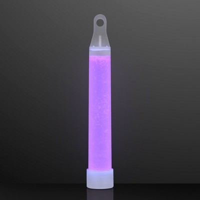 4" Purple Mid-Sized Glow Sticks with Lanyard - BLANK