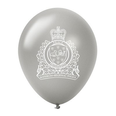 11'' Custom Printed Latex Balloons - Pearl & Metallic Colors