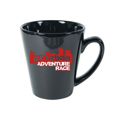 12 Ounce Black Funnel Mug