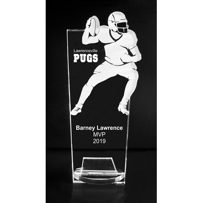 VALUE LINE! Acrylic Engraved Award - 8" Football Quarterback