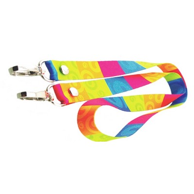 1" Dye Sublimated Dual Attachment Lanyard