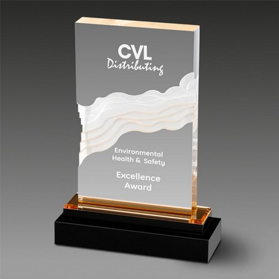 CrystalAcrylic Fusion Wave™ Award (5"x7-1/8"x1¾")