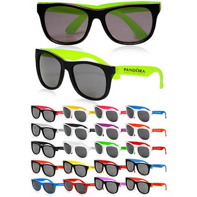 Two Tone Plastic Sunglasses