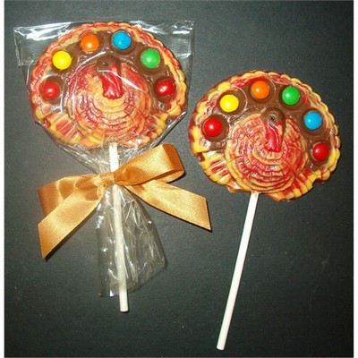 Candy Coated Chocolate Turkey Pop