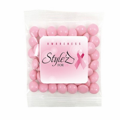 Breast Cancer Awareness Survivor Snack Bags w/ Pink Chocolate Buttons