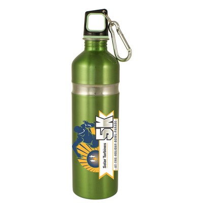 Green Hydration Bottle w/Carabiner