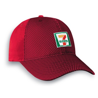 Paro Cotton Twill Cap w/Mesh Overlay on Front Panels & Peak