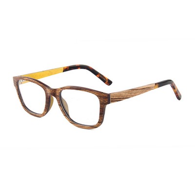 Zebra Wood Prescription Eyeglasses/Sunglasses