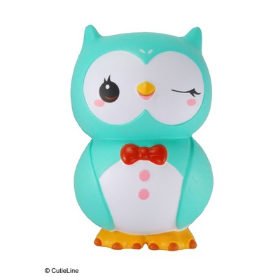 CutieLine Slow Rising Scented Teal Owl Squishy