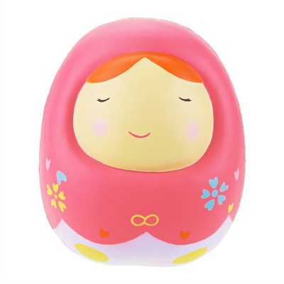 Slow Rising Scented Pink Jumbo Russian Doll (Matryoshka) Squishy