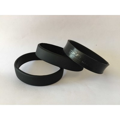 1 Inch Embossed Silicone Wristband