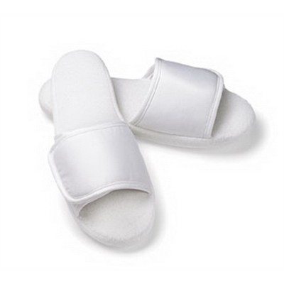 Mens Open Toe Microfiber Slippers