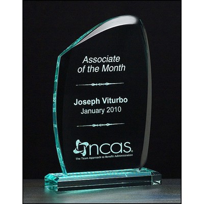 Tidal Series 3/4" Thick Jade Acrylic Award (5.5"x 9.25")