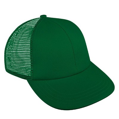 USA Made Low Style Solid Mesh Back Cap w/Hook & Loop Closure