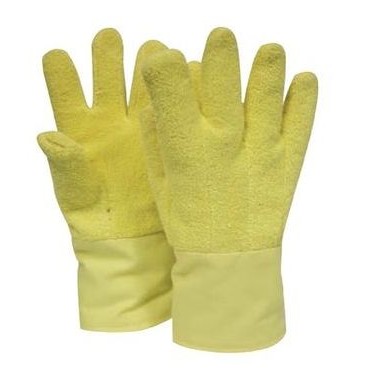 14" Straight Thumb Gloves, Wool Lined w/ extra Kevlar® Felt Patch & Kevlar® Twill Cuff (Size Jumbo)