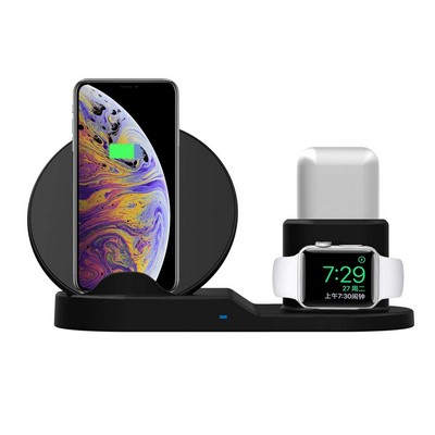 3in 1 fast charging for Iphone X, XS, XR 8 Plus and up, Apple Watch, Airpods