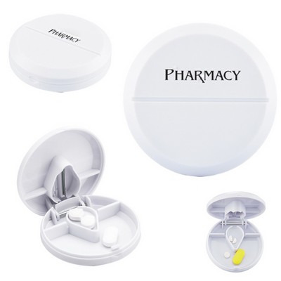 Round Shape Pill Case Tablet Box