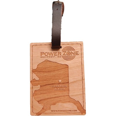 3" x 4" - Alaska Hardwood Luggage Tags