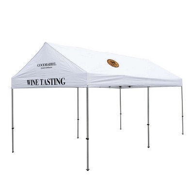 10' x 20' Gable Tent Kit (Full-Color Imprint, 3 Locations)