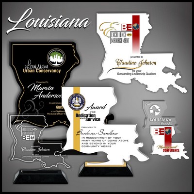 10" Louisiana Black Budget Acrylic Award