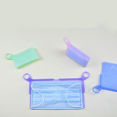 Portable Silicone Mask Storage Case w/Strap