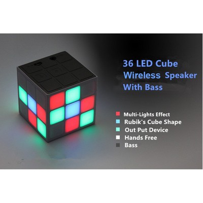 36 LED Cube Wireless Bass Speaker