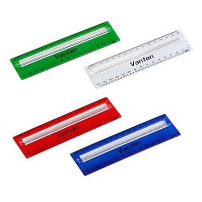 Plastic Ruler w/Magnifying Glass