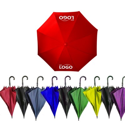 Double Layer Waterproof Car Inverted Umbrella with C-shaped Handle