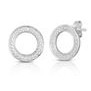 Jilco Inc. Sterling Silver Diamond Geometric Earrings