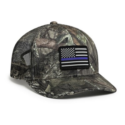 Pacific Headwear Camo Snapback Trucker Cap