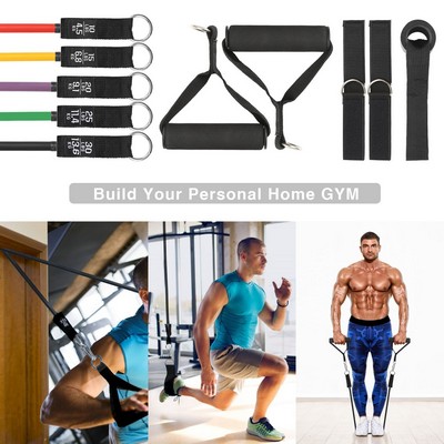 11 Piece Resistance Bands Fitness Exercise Set