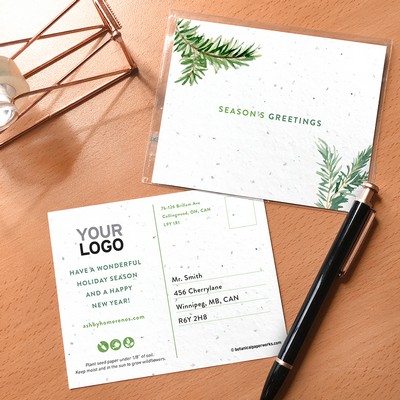 Evergreen Greetings Plantable Holiday Postcards