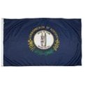 Kentucky Indoor Parade Flag w/Pole Hem & Fringe (3'x5')