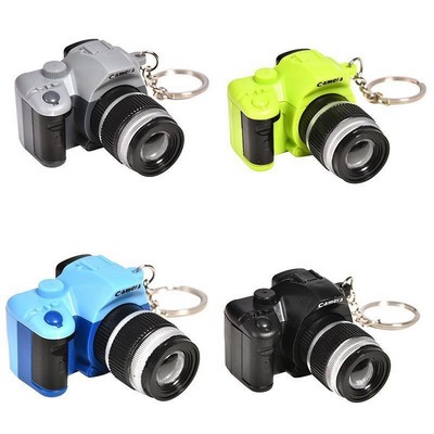 Camera LED Sound Keychain