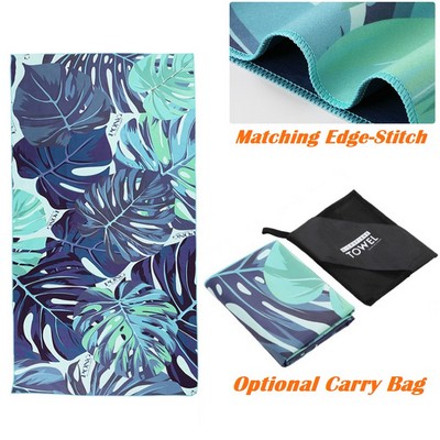 410G Polyester Bath Towel w/ Edge-to-Edge Sublimation