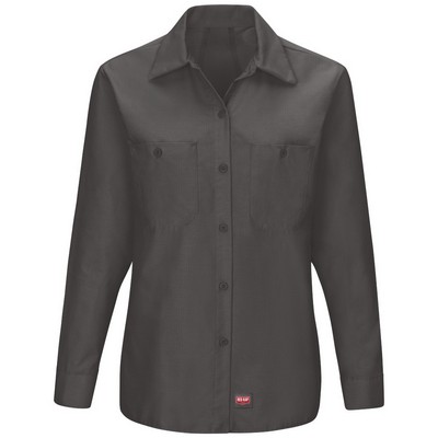 Red Kap® Women's Long Sleeve Work Shirt w/Mimix