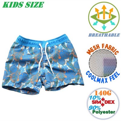 140G Mesh Soft Coolmax Kids Shorts, Breathable & Stretchy