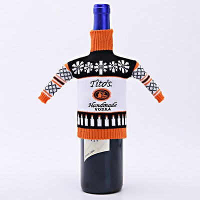 Ugly Sweater Wine Bottle Cover