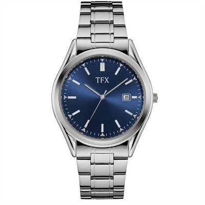 TFX by Bulova Men's Stainless Steel Bracelet Deep Blue Dial Watch