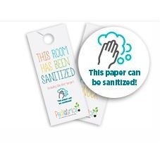 Full Color White Synthetic 12 mil. Door Hangers (1 Sided)