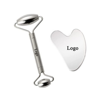 Stainless Steel Roller Gua Sha Massager Set