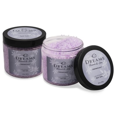 20 oz. Aromatherapy Bath Salts Jar with Black Lid