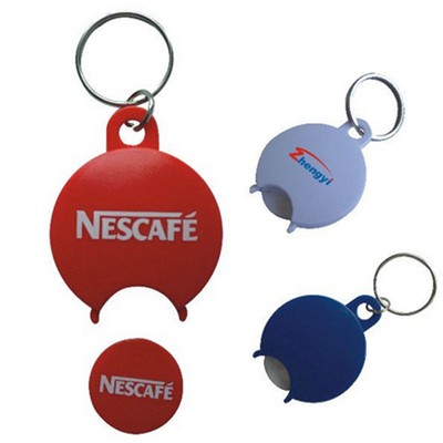 Rounder Shape Coin Holder Key Chain