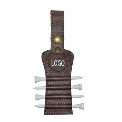 PU Leather Golf Tees Holder Belt Holder