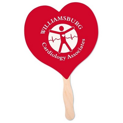 Hand Fan - Heart - Full Color