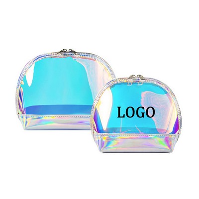 Holographic Clear Makeup Bag