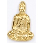 Meditating Figure Stock Casting Lapel Pin