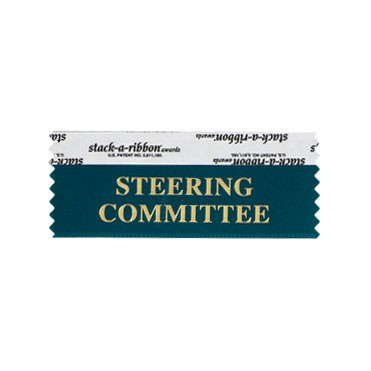 Steering Committee Stk A Rbn Teal Ribbon Gold Imprint