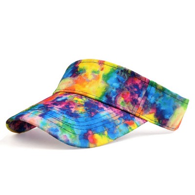 Topless Tie Dye Visor