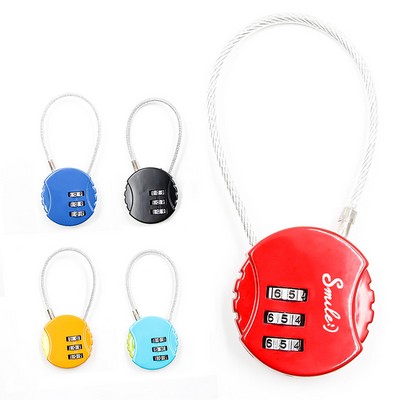 3-Digit Password Combination Padlock Code Lock